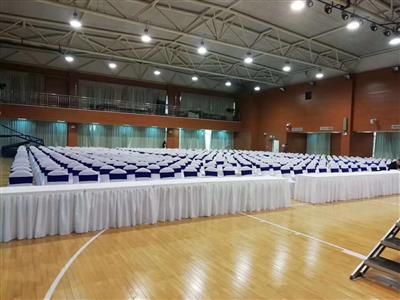 北京会议桌租赁大圆桌租赁10人位圆桌 转盘桌布租赁